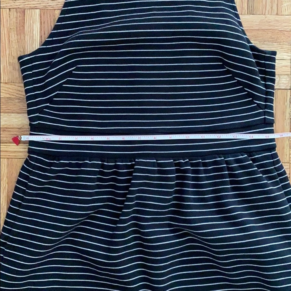 Madewell Black White Stripe Pierside Dress - Picture 8 of 8